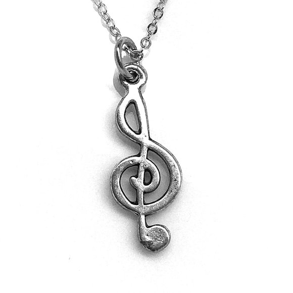 Miniature Music Note Charm necklace - Picture 1 of 1